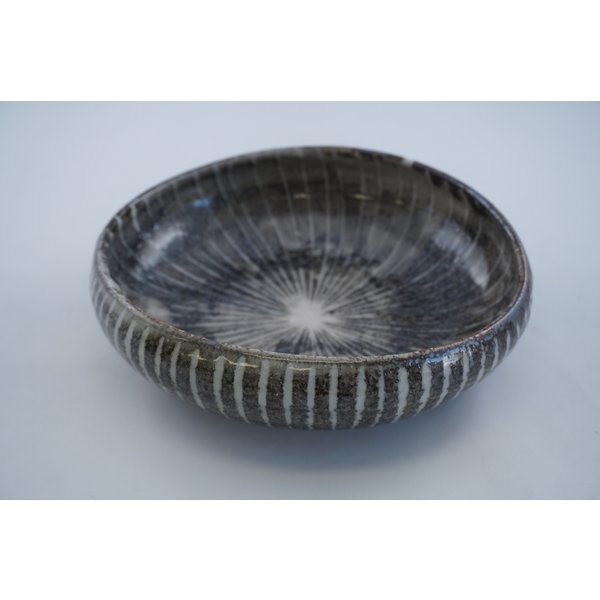 秀峰中垣　鼠志野楕円鉢　十草　美濃焼　日本製　盛鉢　ボウル　和食器 かっぱ橋 料理道具のデパート三..