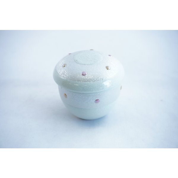 パールピンクイエロー点紋　蒸し碗　小　有田焼　日本製　茶碗蒸し　和食器 かっぱ橋 料理道具のデパー..