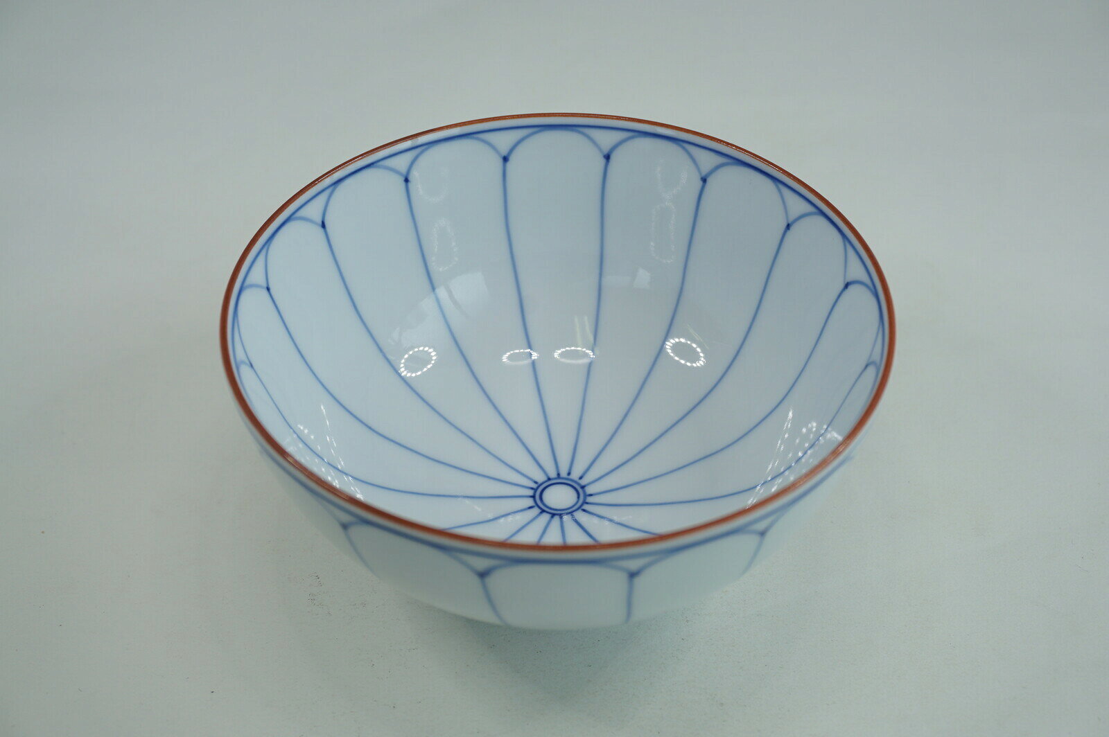 渕さび菊割り　茶付　大　青　有田焼　日本製　茶碗　和食器　陶器 うつわ かっぱ...