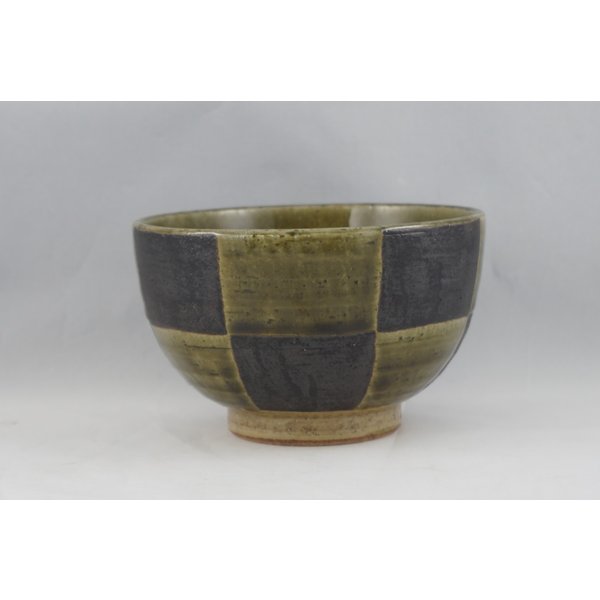 灰織部市松夏目4.0丼美濃焼日本製...