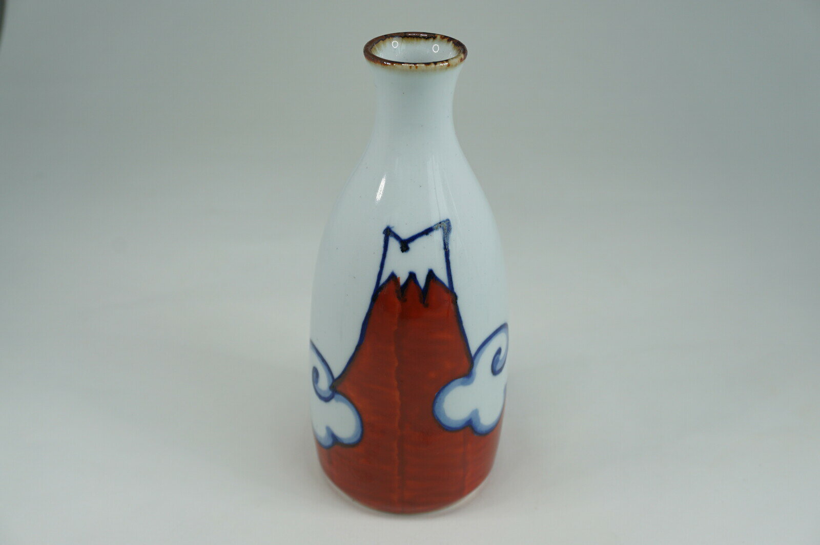 富士山濃赤　徳利　有田焼　日本製　徳利 かっぱ橋 料理道具のデパート三起堂 煌彩