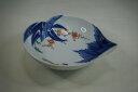 染錦鳳凰絵 桃型鉢 有田焼 日本製 中鉢 和食器 かっぱ橋 料理道具のデパート三起堂 煌彩