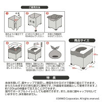 【7月4日-11日店内全品P19倍!+エントリーでP最大44倍!】サンコー非常用簡易トイレ凝固剤10gタイプ日本製