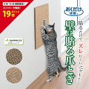 サンコー 猫 爪とぎ キャットタワー ソファー 壁 保護 貼れる しつけ 丈夫 吸着壁に貼れる猫のつめとぎ 麻 2枚組 おくだけ吸着 45×22cm/厚み15mm 日本製