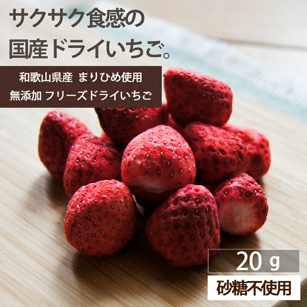 山口県産ナチュラルドライフルーツ いちご 無添加 無着色 無漂白 砂糖不使用 ドライフルーツ 乾燥果物