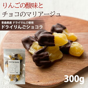 ドライフルーツ ギフト チョコ 国産 【10%OFF クーポン 配布中】ドライりんご ショコラ 300g 青森 りんご バレンタイン ホワイトデー セミドライ おやつ おつまみ トッピング【送料無料】