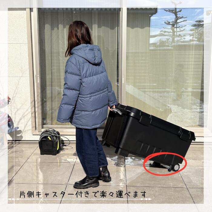 樂天商城 - バックルコンテナエコンストッカー#1000フタ・バックル付き＜外寸＞100.0×50.2×50.0cm＜内容量＞137.3L