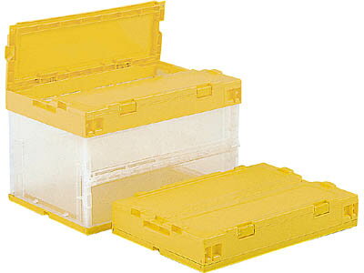 折りたたみ収納ボックス・収納ケース　サンクレットオリコンP50B-S（透明）　＜外寸＞53×36.6×34cm