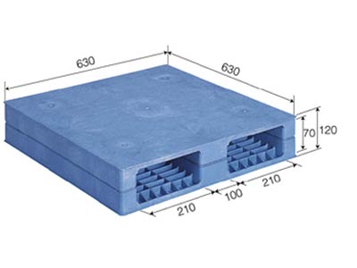 パレット　R−606F　630×630×120mm