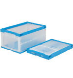 折りたたみ収納ボックス・収納ケースP76B（短側扉あり）−B　＜外寸＞64.9×43.9×32.7cm