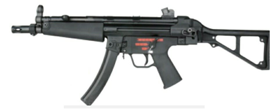 WE HKタイプ MP5A4B Tタイプフォールディングストック仕様 GBB BK WE-RM011A2PDW