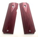 PANDORA ARMS 木製グリップ ダイヤチェッカー レッドM1911/MEU/M45A1対応 AWG-1419