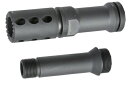 BBT アウターバレルエクステンション& PARA タイプ VFC M249GBB用フラッシュハイダーセット Fe製 BBT-M249-002