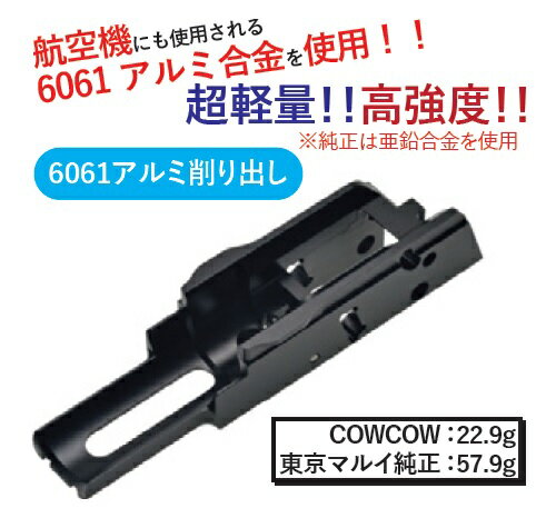 【特価】 COWCOW 軽量アルミフロントシャーシ 東京マルイ GLOCK17 Gen4専用 CCT-TMG-060 2