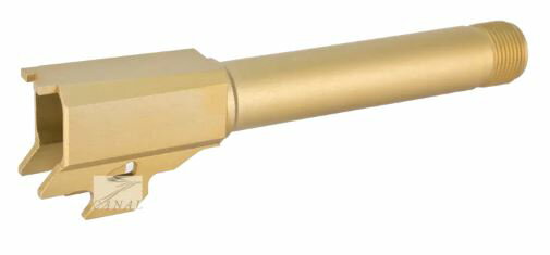 PRO-ARMS サイレンサーアウターバレル Titanium Gold 14mm逆ネジ SIGAIR/VFC M18用
