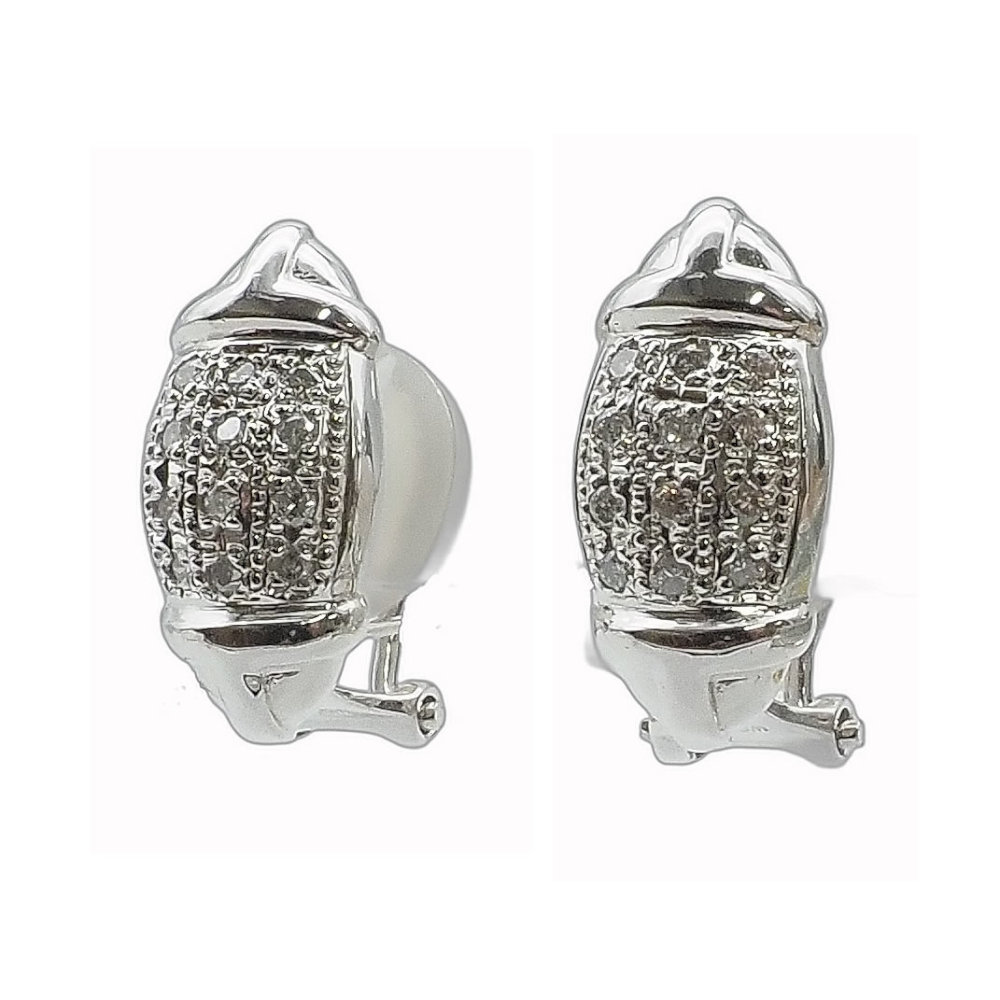 【返品OK】合計0.26ct 天然ダイヤ イヤリング Pt850 K18WG K14WG レディース プラチナ 白金 18K 18金 1..