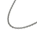 【返品OK】デザイン ネックレス 60cm K18WG 10.1g ユニセックス メンズ レディース 18K 18金 ホワイトゴールド 金無垢 あずきチェーン【...