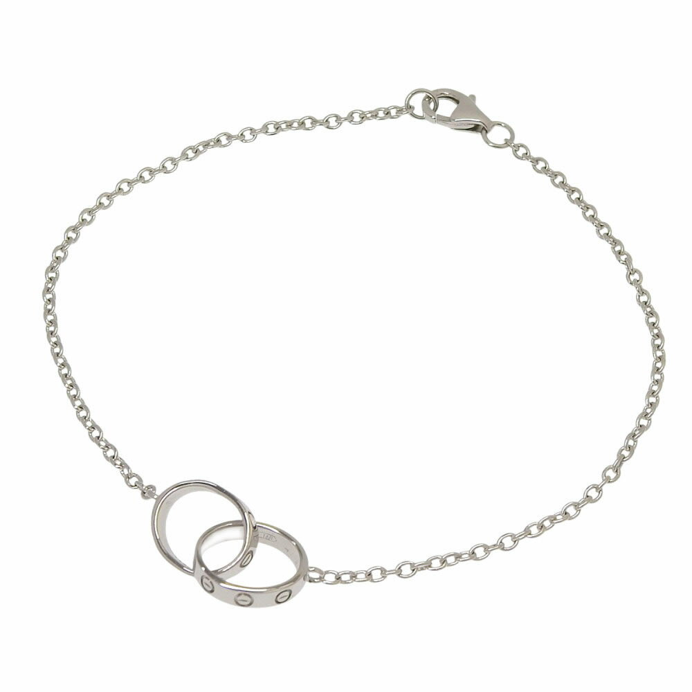 White Gold - 【返品OK】カルティエ ベビーラブ ブレスレット 19cm 750WG 新品仕上げ済み レディース K18WG 18K 18金 ホワイトゴールド 金無垢【送料無料】【中古】