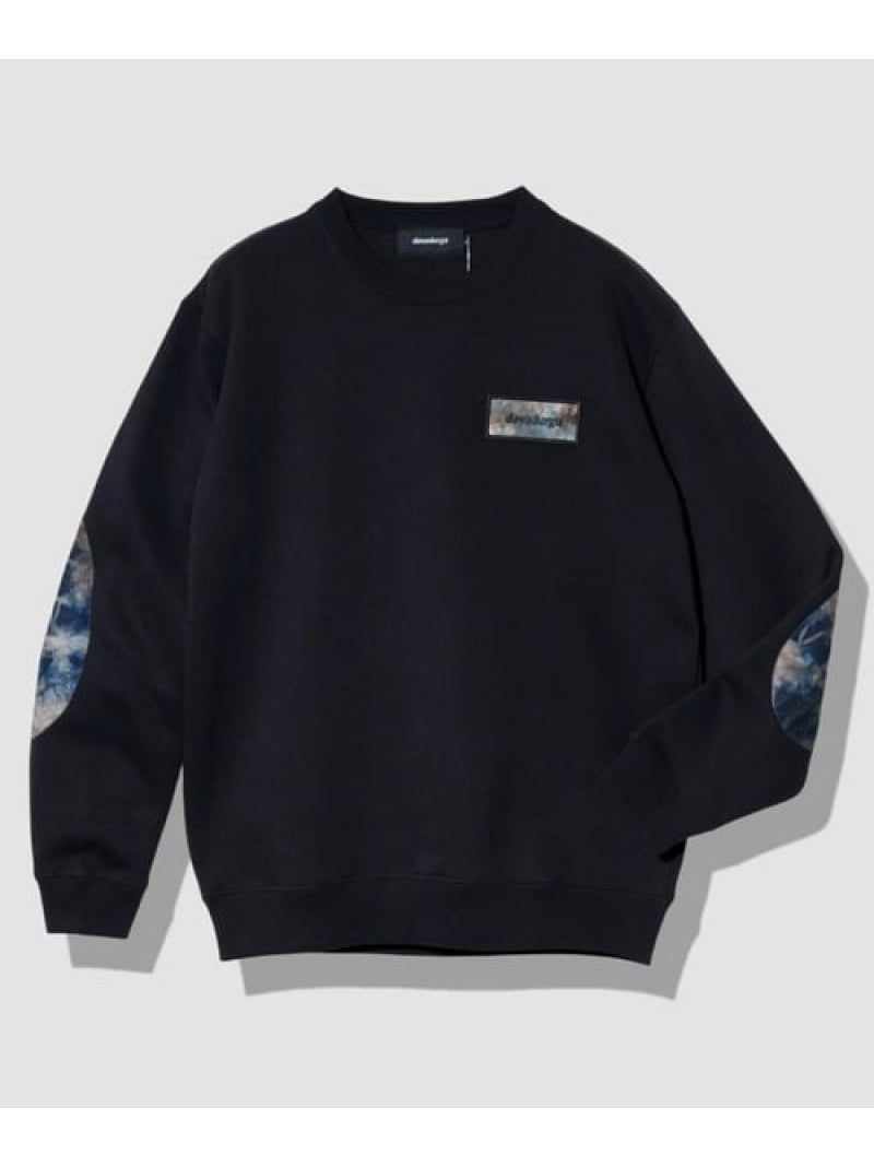 Rakuten - devadurga/デヴァドゥルガ LOGO PATCH SWEAT (MENS) GSC MENS SELECT ゴースローキャラバン トップス スウェット・トレーナー ブラック レッド【送料無料】[Rakuten Fashion]