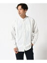 【SALE／30%OFF】CORISCO/ M ブロードバンドカラーシャツ CORISCO サンコーバザール トップス シャツ・ブラウス ホワイト ブルー グレー ブラック ベージュ【RBA_E】[Rakuten Fashion]