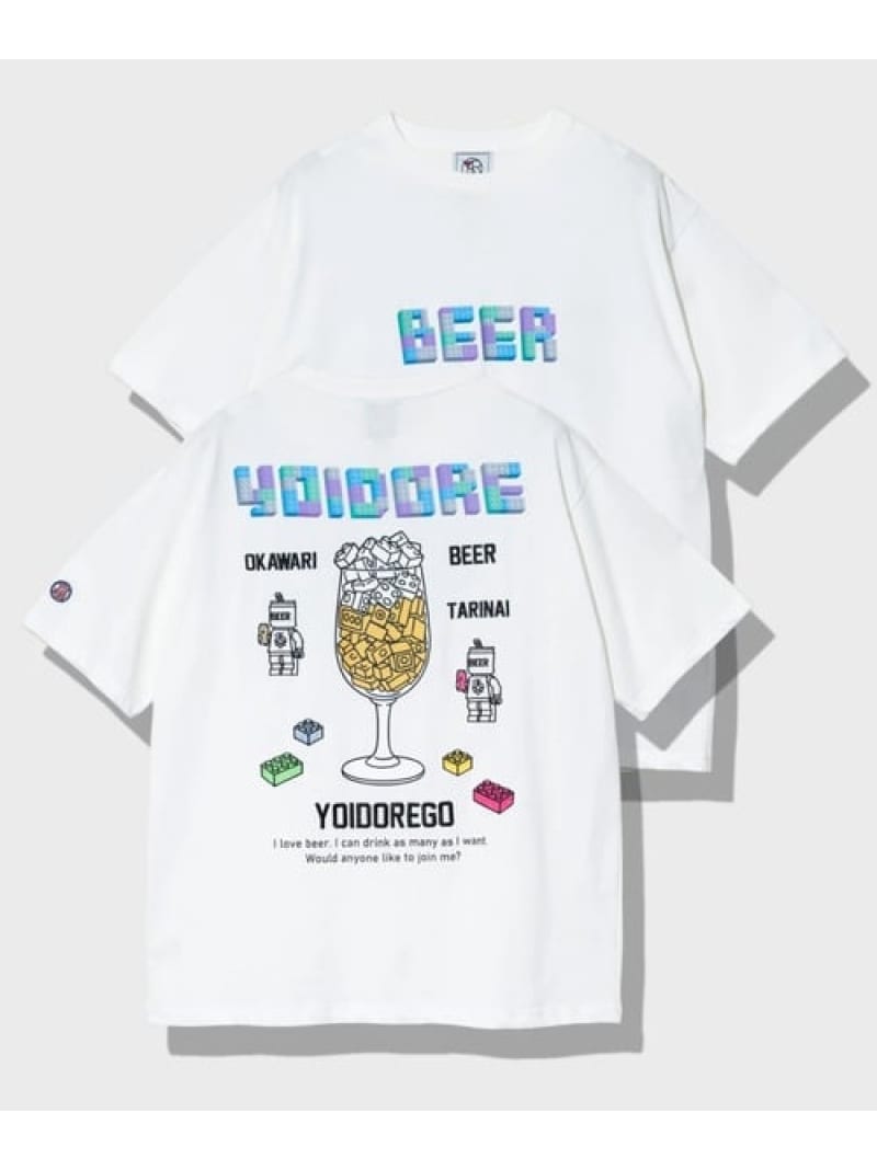 Rakuten - YOIDORE/酔いどれ ブロック ビール TEE (MENS) GSC MENS SELECT ゴースローキャラバン トップス カットソー・Tシャツ ホワイト【送料無料】[Rakuten Fashion]