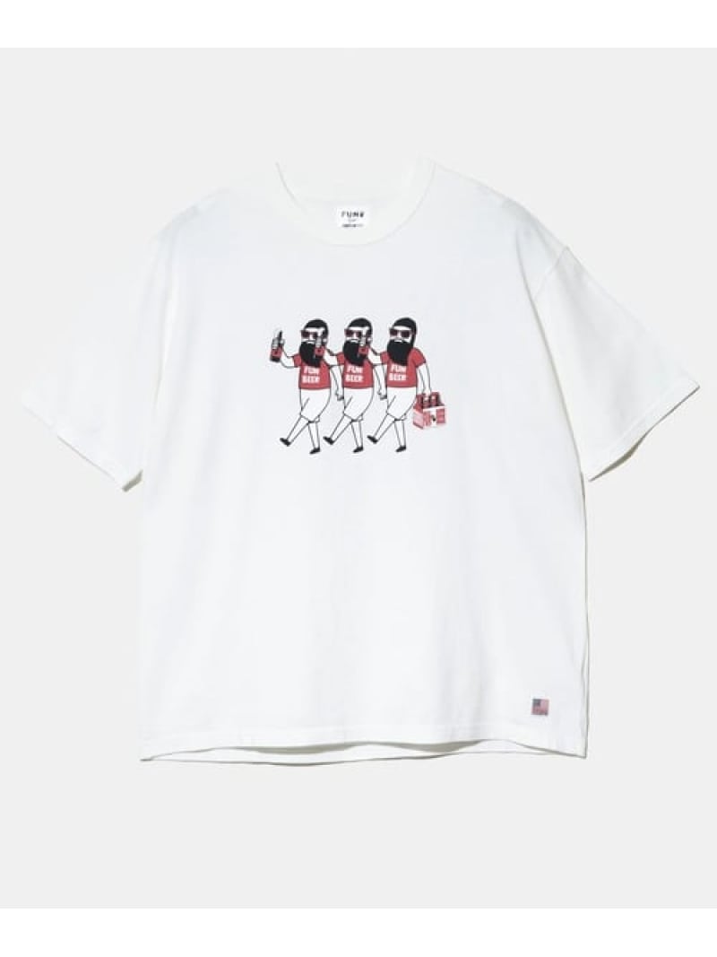 modem design/モデムデザイン USATee -BEER trioおじさん- (MENS) GSC MENS SELECT ゴースローキャラバン トップス カットソー Tシャツ ホワイト ブラック【送料無料】 Rakuten Fashion