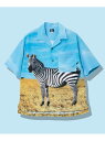 【SALE/50%OFF】ポリちりめん断ち身プリントO/Pシャツ (MENS/WOMENS) go slow caravan ゴースローキャラバン トップス シ...