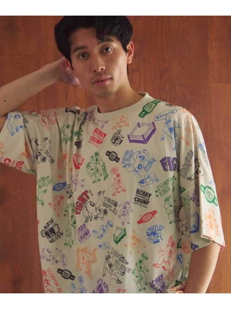 Rakuten - DUCKSTER/ダックスター 総柄プロレスTEE (MENS) Duckster ゴースローキャラバン トップス カットソー・Tシャツ【送料無料】[Rakuten Fashion]