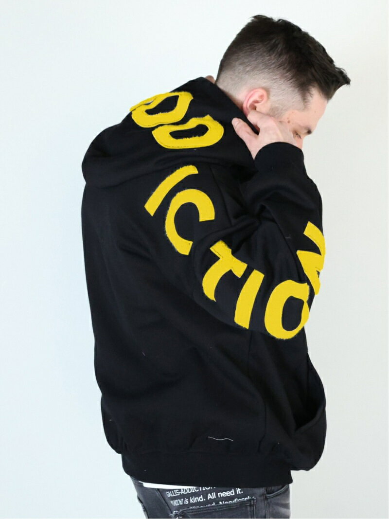 GA SAGARA LOGO ZIP HOODIE GALLIS ADDICTION ジャックローズ トップス パーカー・フーディー ブラック ホワイト ベージュ【送料無料】[Rakuten Fashion]
