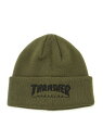 (U)THRASHER/THRASHER MAG LOGO アクリルビーニー THRASHER ジャックローズ 帽子 ニット帽・ビーニー カーキ グレー ブラック