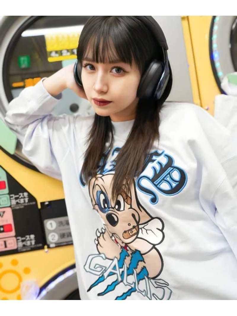 Rakuten - 【GALFY×GALLIS ADDICTION】覚醒ガリスロンTee(MENS) GALLIS ADDICTION ジャックローズ トップス カットソー・Tシャツ ブラック ホワイト ピンク【送料無料】[Rakuten Fashion]