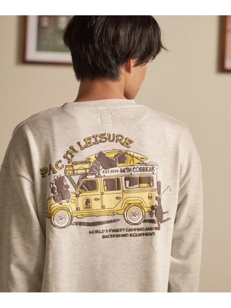 COBMASTER/コブマスター 裏毛スウェット《CAR&BEAR》(MENS) COBMASTER ゴースローキャラバン トップス スウェット・トレーナー ブルー イエロー【送料無料】[Rakuten Fashion]のサムネイル