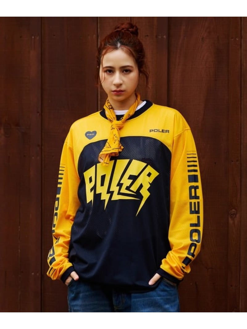 Rakuten - 【GSC別注】POLeR/ポーラー POLeR×GSC MOTO JERSEY (MENS) GSC MENS SELECT ゴースローキャラバン トップス カットソー・Tシャツ【送料無料】[Rakuten Fashion]
