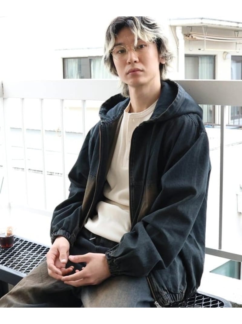 Rakuten - JE PROCESSING DENIM HOOD JACKET(MENS) JACKROSE ジャックローズ ジャケット・アウター ブルゾン・ジャンパー ブルー【送料無料】[Rakuten Fashion]