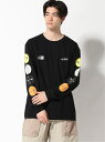 NEW ERA/(M)NEW ERA L/S Cotton Tee Relaxed Fit Taro Okamoto NEW ERA ゴースローキャラバン カットソー Tシャツ ブラック ホワイト【送料無料】[Rakuten Fashion]