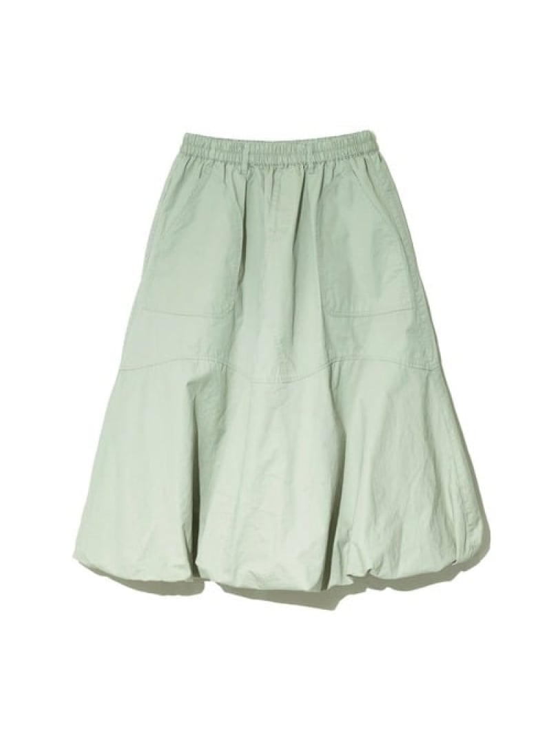 Rakuten - 【SALE／30%OFF】mililopiulu/ミリロピュール エアパフヘムSK (WOMENS) GSC WOMENS SELECT ゴースローキャラバン スカート その他のスカート ベージュ カーキグリーン【RBA_E】【送料無料】[Rakuten Fashion]
