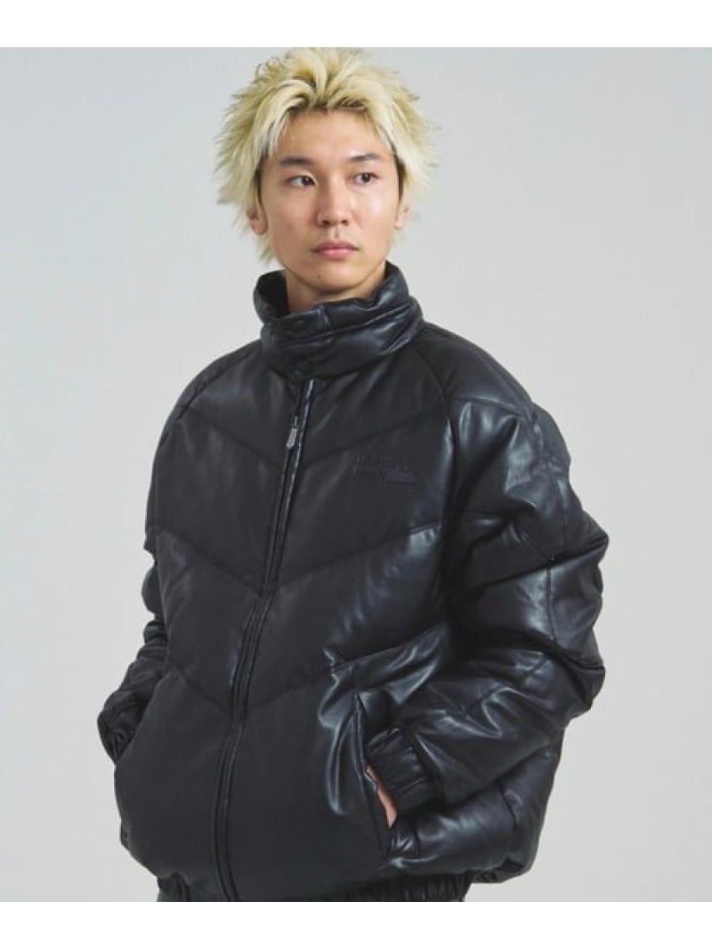 FIRST DOWN/ファーストダウン RITZ PU Leather V-Down JKT SMU(MENS) SELECT BRANDS ジャックローズ ジャケット・アウター ダウンジャケット・ダウンベスト ブラック【送料無料】[Rakuten Fashion]