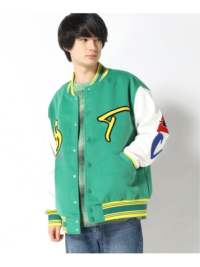 【SALE／40%OFF】(M)GALLISADDICTION/GA SAGARA VARSITY JAC JACKROSE ジャックローズ ジャケット・アウター その他のジャケット・アウター ブラック グリーン【RBA_E】【送料無料】[Rakuten Fashion]