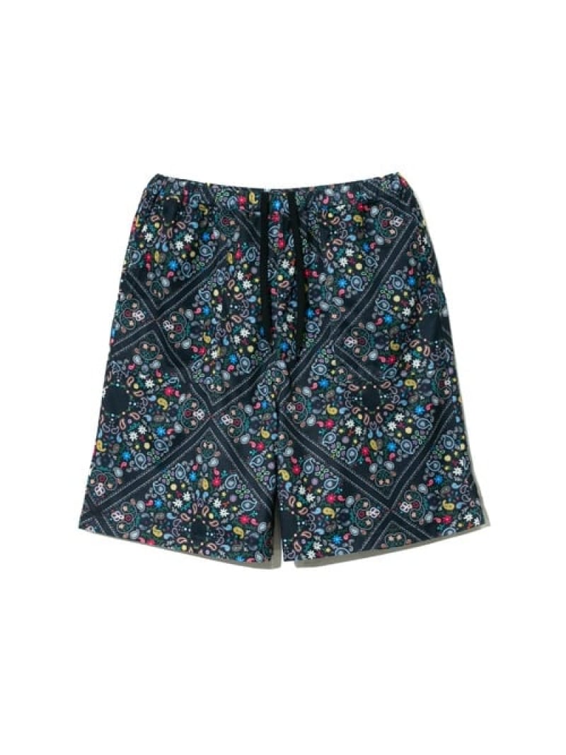 Nylon, Rayon, Polyester - 【SALE／10%OFF】ガラガライージーハーフパンツ (WOMENS) go slow caravan ゴースローキャラバン パンツ その他のパンツ グリーン ブラック【RBA_E】【送料無料】[Rakuten Fashion]