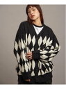 【SALE/60%OFF】JE DIA/ARGYLE JQ SHAGGY KNIT CARDIGAN(MENS) JACKROSE ジャックローズ トップス カ...