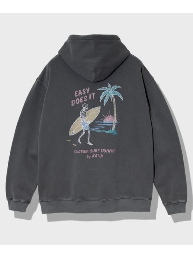 【GSC別注】KATIN/ケイティン スカル製品染め POパーカー -SURF- (MENS) GSC MENS SELECT ゴースローキ..