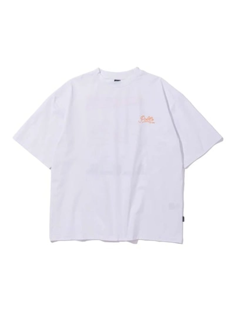 Rakuten - POLeR/ポーラー PHOTO QUICK DRY SS TEE(MENS) SELECT BRANDS ジャックローズ トップス カットソー・Tシャツ ホワイト ブラック【送料無料】[Rakuten Fashion]