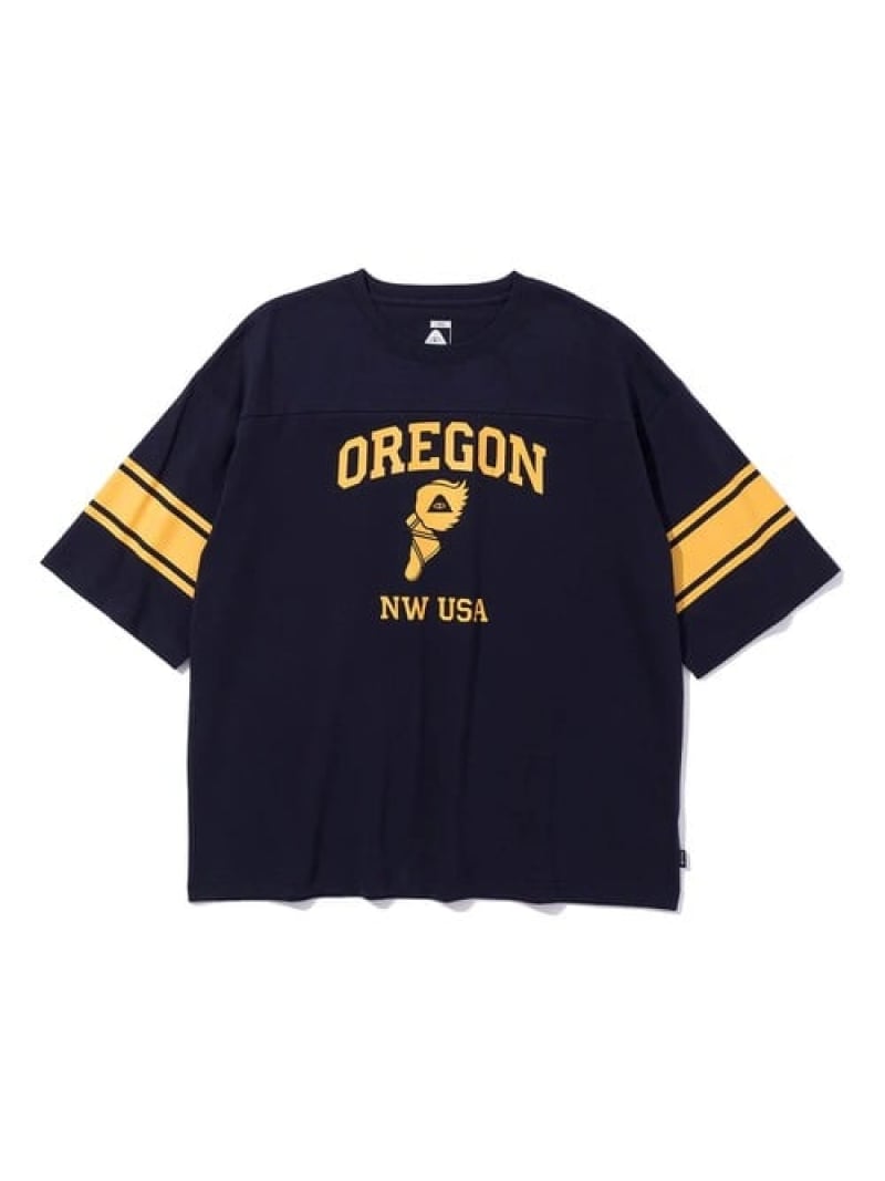 Rakuten - POLeR/ポーラー COLLEGE FOOTBALL SS TEE(MENS) SELECT BRANDS ジャックローズ トップス カットソー・Tシャツ ネイビー【送料無料】[Rakuten Fashion]