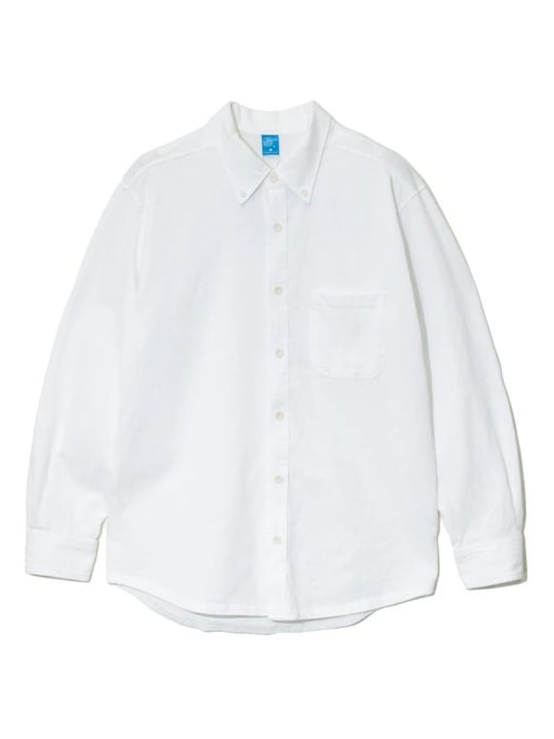 Rakuten - GOOD ON/グッドオン LS B.D POLO TEE SHIRTS (MENS) Good On ゴースローキャラバン トップス シャツ・ブラウス ホワイト ブルー【送料無料】[Rakuten Fashion]