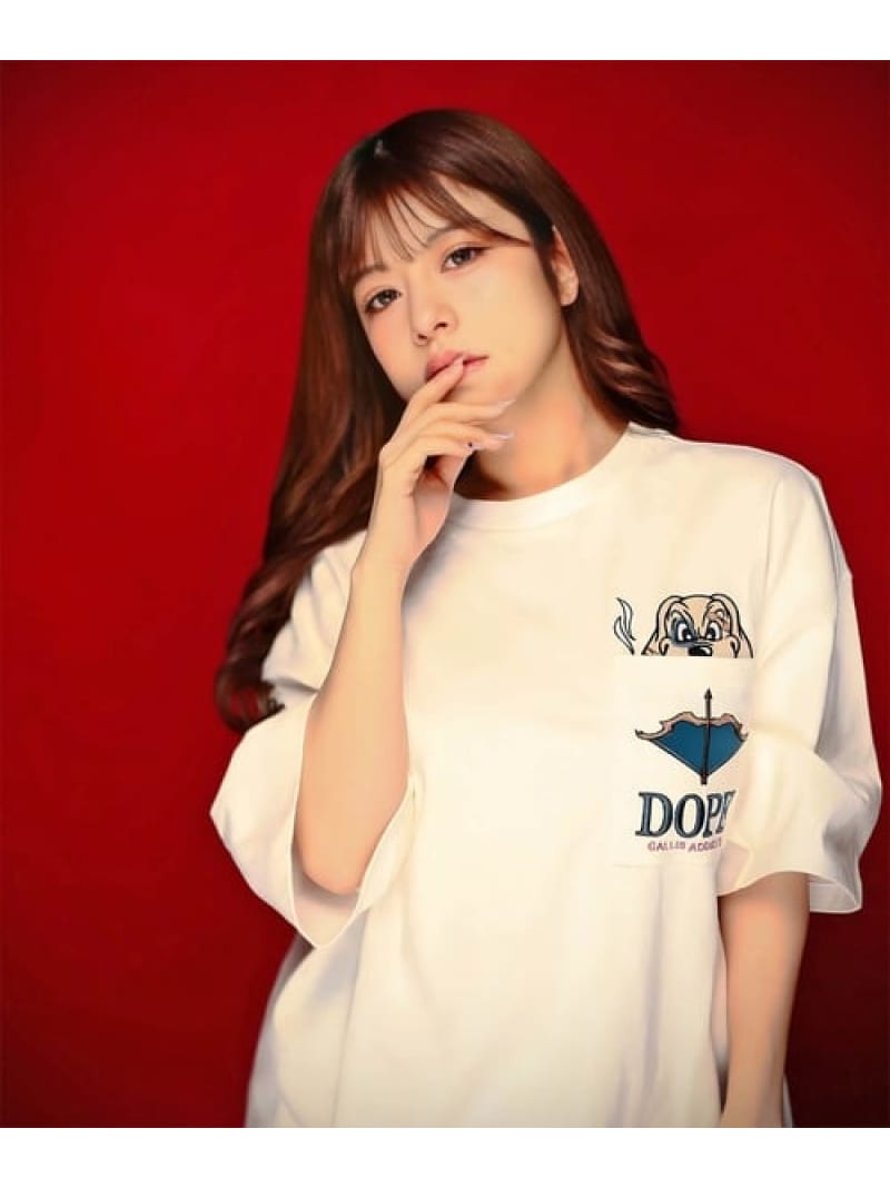 Rakuten - 【SALE／30%OFF】【GALFY×GALLIS ADDICTION】ガルスモDOPE半袖Tee(MENS) GALLIS ADDICTION ジャックローズ トップス カットソー・Tシャツ ホワイト ブラック【RBA_E】【送料無料】[Rakuten Fashion]