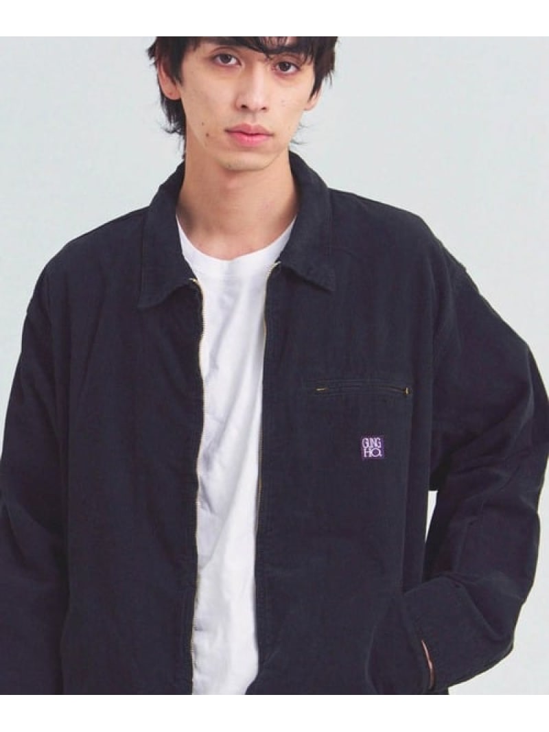 Rakuten - 【SALE／30%OFF】GUNG HO/ガンホー 14W CORDUROY WORK JACKET(MENS) SELECT BRANDS ジャックローズ ジャケット・アウター ブルゾン・ジャンパー ピンク ブラック【RBA_E】【送料無料】[Rakuten Fashion]
