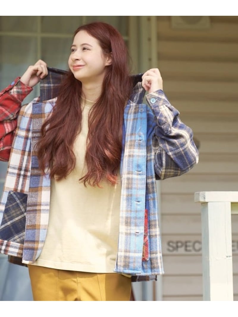 COBMASTER/コブマスター ネルチェックフーディシャツ (MENS) COBMASTER ゴースローキャラバン トップス シャツ・ブラウス【送料無料】[Rakuten Fashion]のサムネイル