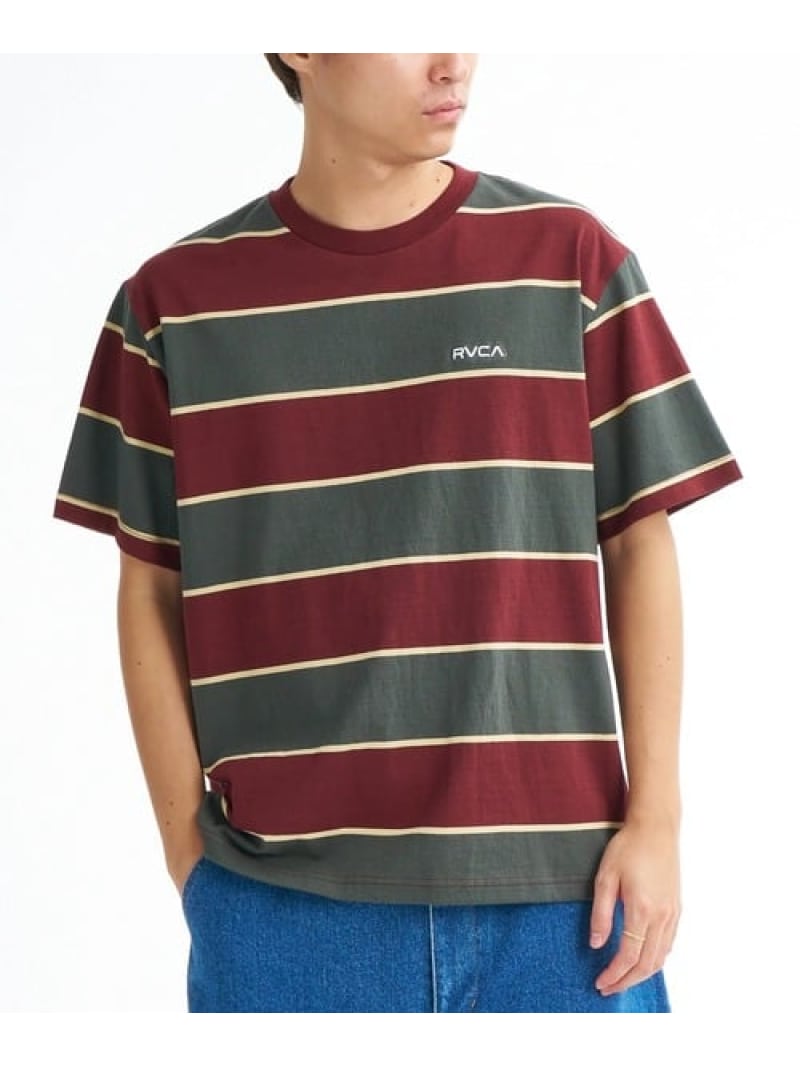 Rakuten - RVCA/ルーカ 16/2 STRIPE SS Tシャツ(MENS) SELECT BRANDS ジャックローズ トップス カットソー・Tシャツ ブラック ネイビー【送料無料】[Rakuten Fashion]