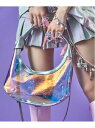 GALFY/ガルフィー ピカピカモノグラム2WAYハンドバッグ SELECT BRANDS ジャックローズ バッグ ショルダーバッグ ブラック ホワイト【送料無...