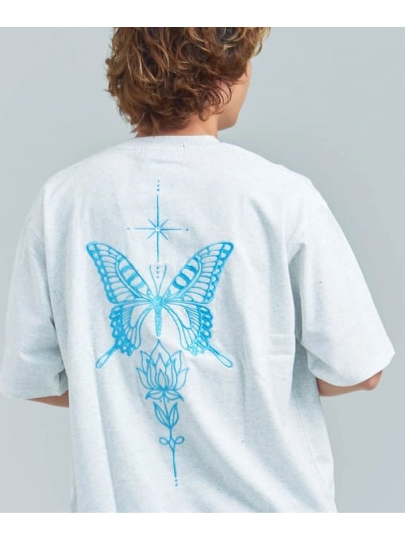 Rakuten - GA Glitter Butterfly 刺繍 SS Tee(MENS) GALLIS ADDICTION ジャックローズ トップス カットソー・Tシャツ ブラック【送料無料】[Rakuten Fashion]